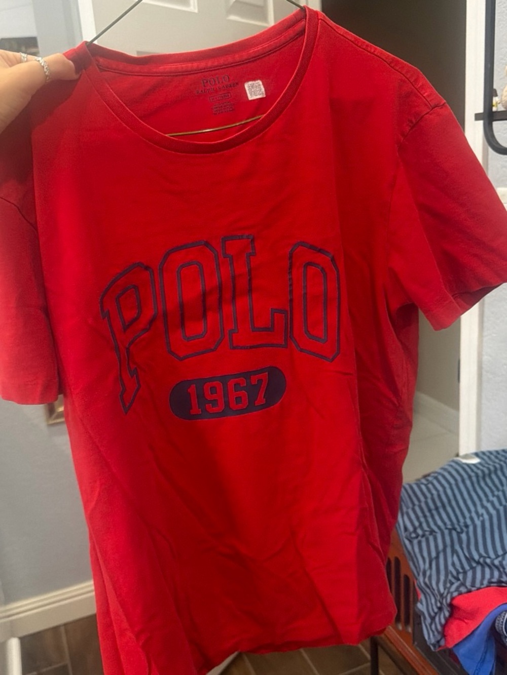 Polo by Ralph Lauren Red Tee with Navy Logo